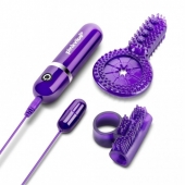 Набор из 2 фиолетовых эрекционных колец с вибрацией - Pink Vibe - в Красногорске купить с доставкой