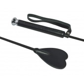 Чёрный стек с шлепком-сердечком - 70 см. - Sitabella - купить с доставкой в Красногорске