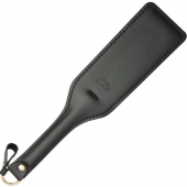 Черная кожаная шлепалка SitaBlack - 30 см. - Sitabella - купить с доставкой в Красногорске