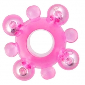 Эрекционное кольцо c бусинками - Toyfa Basic - в Красногорске купить с доставкой