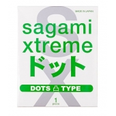 Презерватив Sagami Xtreme Type-E с точками - 1 шт. - Sagami - купить с доставкой в Красногорске