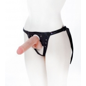 Страпон с поясом Harness - 19 см. - LOVETOY (А-Полимер) - купить с доставкой в Красногорске