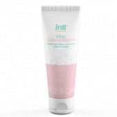 Лубрикант на водной основе Vibe Sensation с клубничным вкусом и легким вибрирующим эффектом - 50 гр. - INTT - купить с доставкой в Красногорске