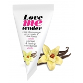 Съедобное согревающее массажное масло Love Me Tender Vanilla с ароматом ванили - 10 мл. - Love to Love - купить с доставкой в Красногорске