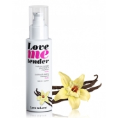 Съедобное согревающее массажное масло Love Me Tender Vanilla с ароматом ванили - 100 мл. - Love to Love - купить с доставкой в Красногорске