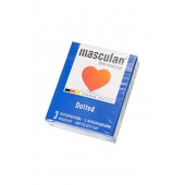 Презервативы с пупырышками Masculan Dotted - 3 шт. - Masculan - купить с доставкой в Красногорске