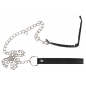 Зажим для половых губ с поводком Pussy Clamp With A Leash - Orion - купить с доставкой в Красногорске