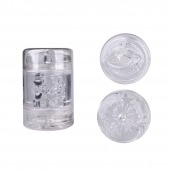 Прозрачный двусторонний мастурбатор Joy Cup - анус и рот - Erokay - в Красногорске купить с доставкой