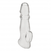 Прозрачная насадка для пениса Girthy Penis Enhancing Sleeve Extension - 17,1 см. - BlueLine - в Красногорске купить с доставкой