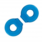 Комплект из двух колец для пениса 2-Pack Ultra-Stretch Stamina Endurance Ring - BlueLine - в Красногорске купить с доставкой