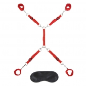 Красная фиксация на матрас Classic Bedspreader - Lux Fetish - купить с доставкой в Красногорске