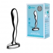 Стальной стимулятор простаты Stainless Steel Prostate Plug - 11,5 см. - b-Vibe - в Красногорске купить с доставкой