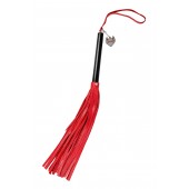 Красно-черная кожаная плеть - 50 см. - Pecado - купить с доставкой в Красногорске