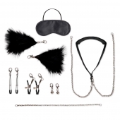 Большой эротический набор из 12 предметов Interchangeable Collar   Nipple Clips Set - Lux Fetish - купить с доставкой в Красногорске