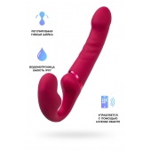 Малиновый безремневой страпон Lapis - 23 см. - Lovense - купить с доставкой в Красногорске