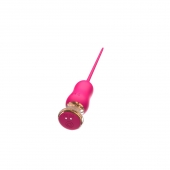 Розовый тонкий стимулятор Nipple Vibrator - 23 см. - I-MOON - купить с доставкой в Красногорске