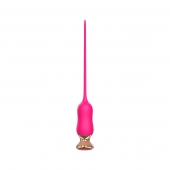 Розовый тонкий стимулятор Nipple Vibrator - 23 см. - I-MOON - купить с доставкой в Красногорске