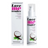 Съедобное согревающее массажное масло Love Me Tender Cocos с ароматом кокоса - 100 мл. - Love to Love - купить с доставкой в Красногорске