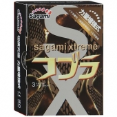 Суженные к основанию презервативы Sagami Xtreme COBRA - 3 шт. - Sagami - купить с доставкой в Красногорске