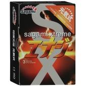 Презервативы Sagami Xtreme ENERGY с ароматом энергетика - 3 шт. - Sagami - купить с доставкой в Красногорске