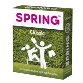Классические презервативы SPRING CLASSIC - 3 шт. - SPRING - купить с доставкой в Красногорске