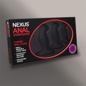 Набор из 3 массажеров простаты чёрного цвета NEXUS ANAL STARTER KIT - Nexus Range - в Красногорске купить с доставкой
