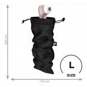 Черный мешочек для хранения игрушек Treasure Bag L - Satisfyer - купить с доставкой в Красногорске