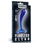Синяя анальная втулка Flawless Clear Prostate Plug 6.0 - 15 см. - Lovetoy - в Красногорске купить с доставкой