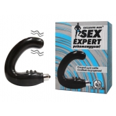 Чёрный массажёр простаты серии Sex Expert - Sex Expert - в Красногорске купить с доставкой