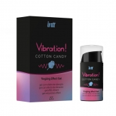 Жидкий вибратор Vibration Cotton Candy с ароматом сахарной ваты - 15 мл. - INTT - купить с доставкой в Красногорске