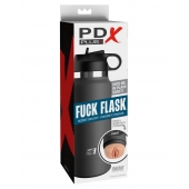 Серый мастурбатор в виде бутылки F*ck Flask - Pipedream - в Красногорске купить с доставкой