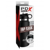 Черный мастурбатор в виде бутылки Fap Flask - Pipedream - в Красногорске купить с доставкой