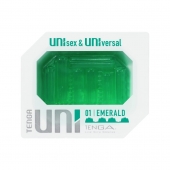 Зеленый мастурбатор-стимулятор Tenga Uni Emerald - Tenga - в Красногорске купить с доставкой