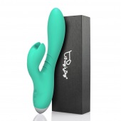 Зеленый вибратор-кролик Jade Rabbit Vibrator - 21,8 см. - Tracy s Dog