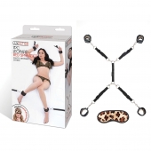 Леопардовая фиксация на матрас для рук и ног Classic Bedspreader - Lux Fetish - купить с доставкой в Красногорске