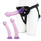 Тренировочный набор с тремя насадками Pegging Training Set - Lux Fetish - купить с доставкой в Красногорске
