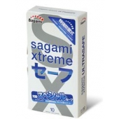 Презервативы Sagami Xtreme Ultrasafe с двойным количеством смазки - 10 шт. - Sagami - купить с доставкой в Красногорске