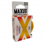 Презервативы анатомической формы Maxus Sensual - 3 шт. - Maxus - купить с доставкой в Красногорске