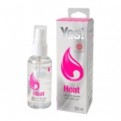 Возбуждающая силиконовая вагинальная смазка Yes Heat - 50 мл. - Sitabella - купить с доставкой в Красногорске