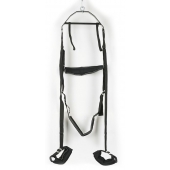 Черные секс-качели из широких ремней - Orion - купить с доставкой в Красногорске