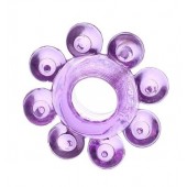 Мягкая фиолетовая гелевая насадка - Toyfa Basic - в Красногорске купить с доставкой