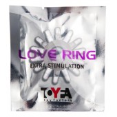 Прозрачное гелевое эрекционное кольцо с шипиками - Toyfa Basic - в Красногорске купить с доставкой