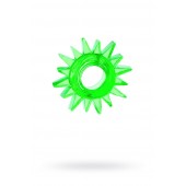 Зеленое эрекционное кольцо-солнце - Toyfa Basic - в Красногорске купить с доставкой
