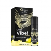 Съедобный жидкий вибратор Dual Vibe! со вкусом лимонного джина с тоником - 15 мл. - ORGIE - купить с доставкой в Красногорске