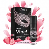 Съедобный жидкий вибратор Dual Vibe! со вкусом клубничного джина с тоником - 15 мл. - ORGIE - купить с доставкой в Красногорске