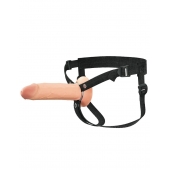 Полый страпон на ремнях 8’’ Hollow Silicone Strap-on - Pipedream - купить с доставкой в Красногорске