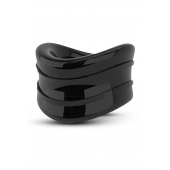 Черное эрекционное кольцо на мошонку Beef Ball Stretcher Snug - Blush Novelties - в Красногорске купить с доставкой