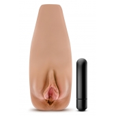 Маструбатор-вагина с вибрацией Soft   Wet Renata Realistic Tan Masturbator - Blush Novelties - в Красногорске купить с доставкой