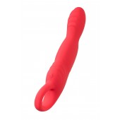 Розовый вибратор для точки G с двигающейся головкой Carnation - 19 см. - ToyFa