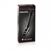 Вибратор с электростимуляцией Tickling Truman Black Edition - 27 см. - MyStim - купить с доставкой в Красногорске